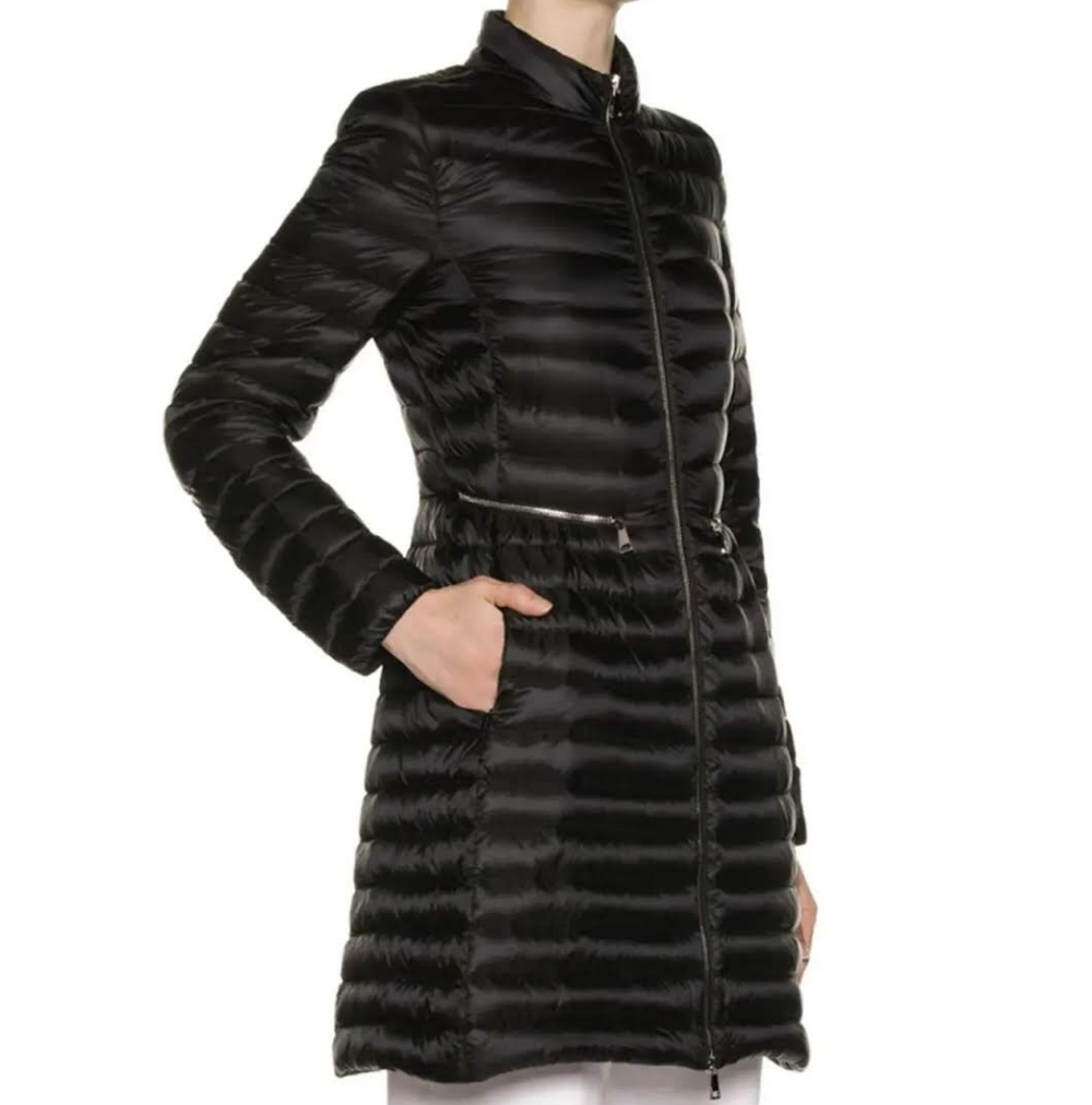 Moncler Agatelon Zip Front Quilted Puffer